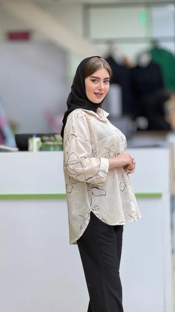 شومیز گل دار ایتالیا